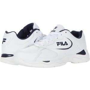 FILA 1CM00882125 Tri Runner Shoes Mens Size 13 White Navy Low Profile Sneakers